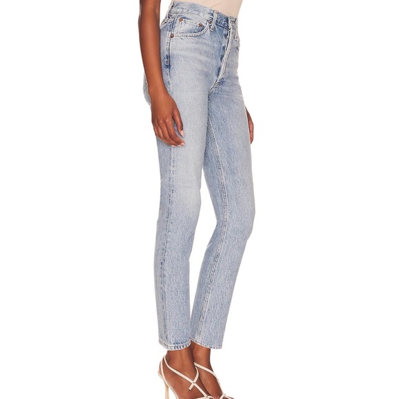 AGOLDE Riley High Rise Straight Crop in Renewal 23 - Picture 3 of 11